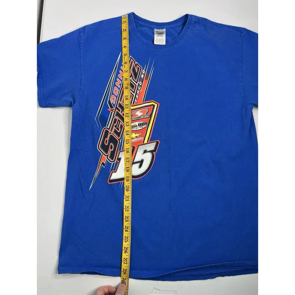 Donny Schatz 15 North Dakota Blue T-Shirt Racing Mens Size Large